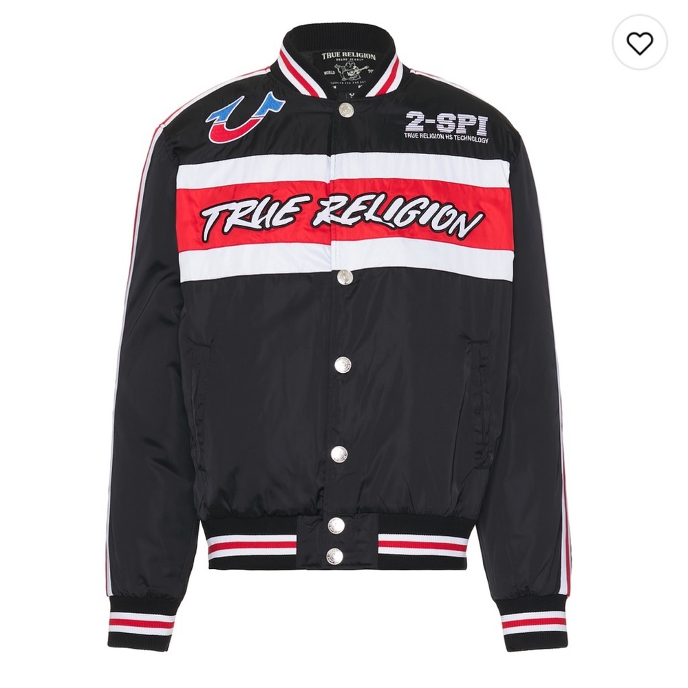 NWT True Religion Racing Bomber Jacket - size XL